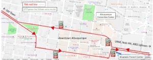 downtown Albuquerque map